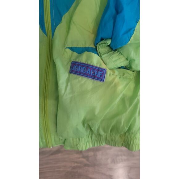 Jordache Neon Lime/Teal 90s Kids Tracksuit Set Size 164 (≈ US 14-15Y) Retro... - Picture 2 of 9